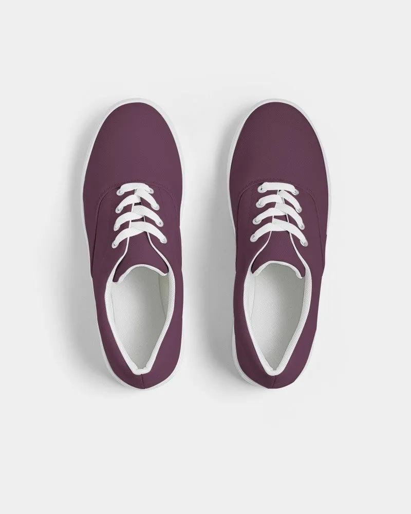 Dark Magenta Men's Canvas Sneakers | Men's | Dark Pastel Magenta | C0M60Y0K80