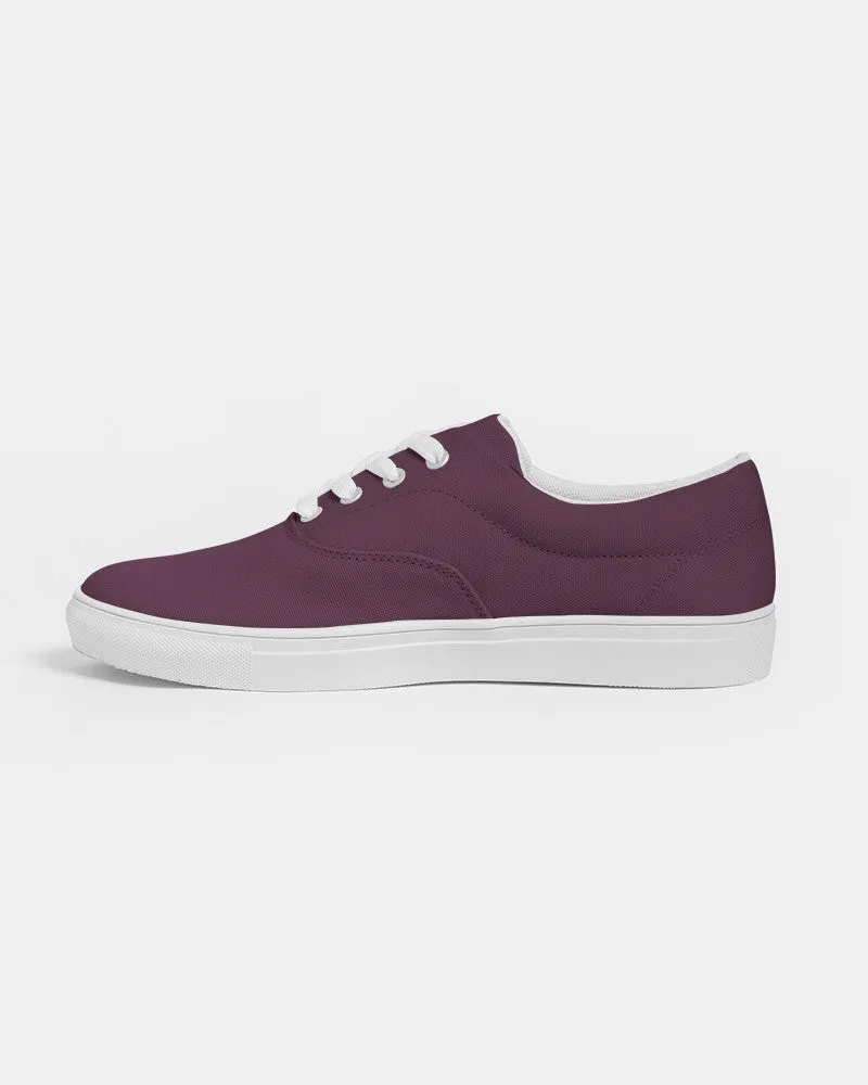 Dark Magenta Men's Canvas Sneakers | Men's | Dark Pastel Magenta | C0M60Y0K80