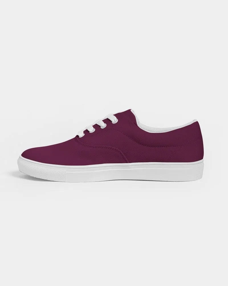 Dark Magenta Men's Canvas Sneakers | Men's | Dark Pure Magenta | C0M100Y0K80