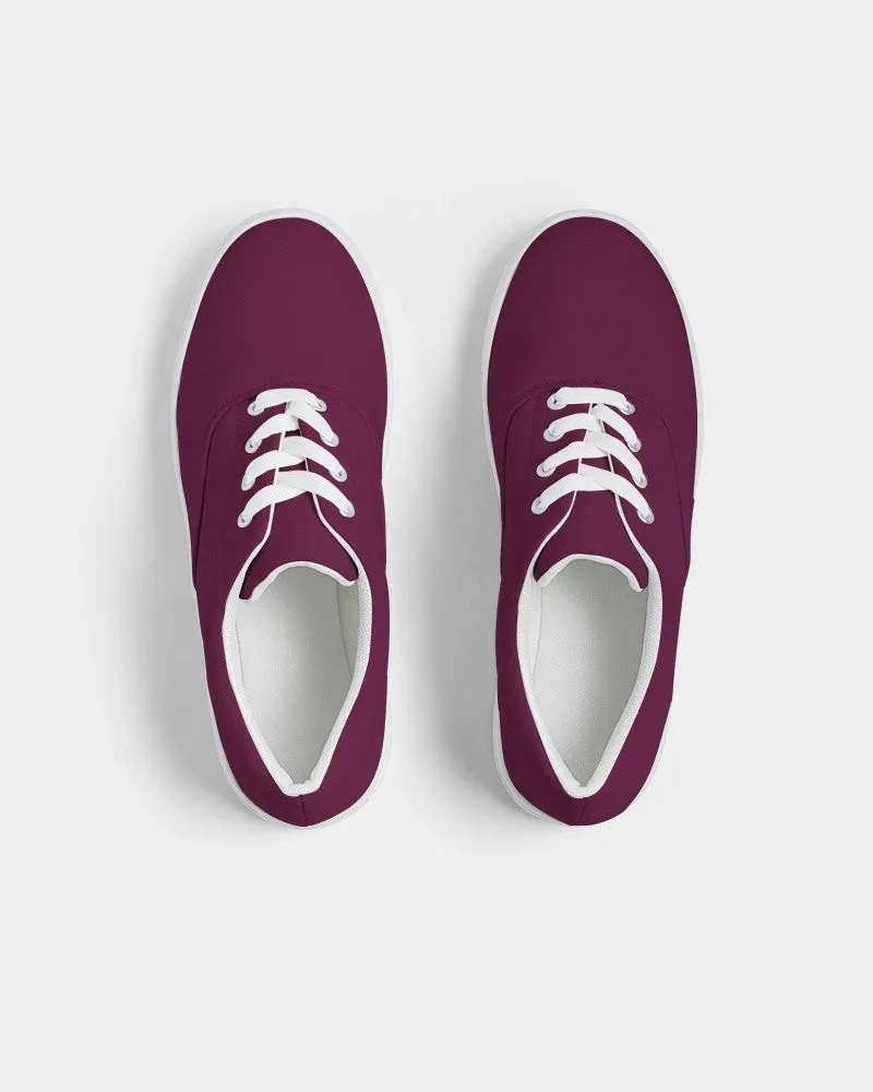 Dark Magenta Men's Canvas Sneakers | Men's | Dark Pure Magenta | C0M100Y0K80