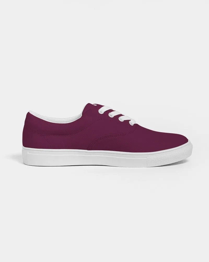 Dark Magenta Men's Canvas Sneakers | Men's | Dark Pure Magenta | C0M100Y0K80