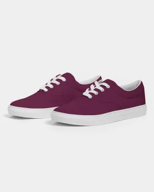 Dark Magenta Men's Canvas Sneakers | Men's | Dark Pure Magenta | C0M100Y0K80