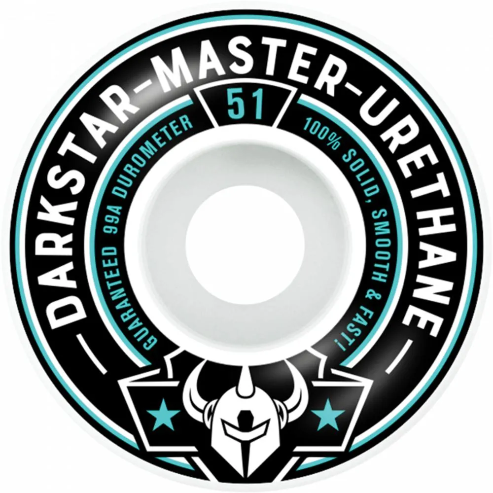 Darkstar Responder 51mm White/Aqua Wheels