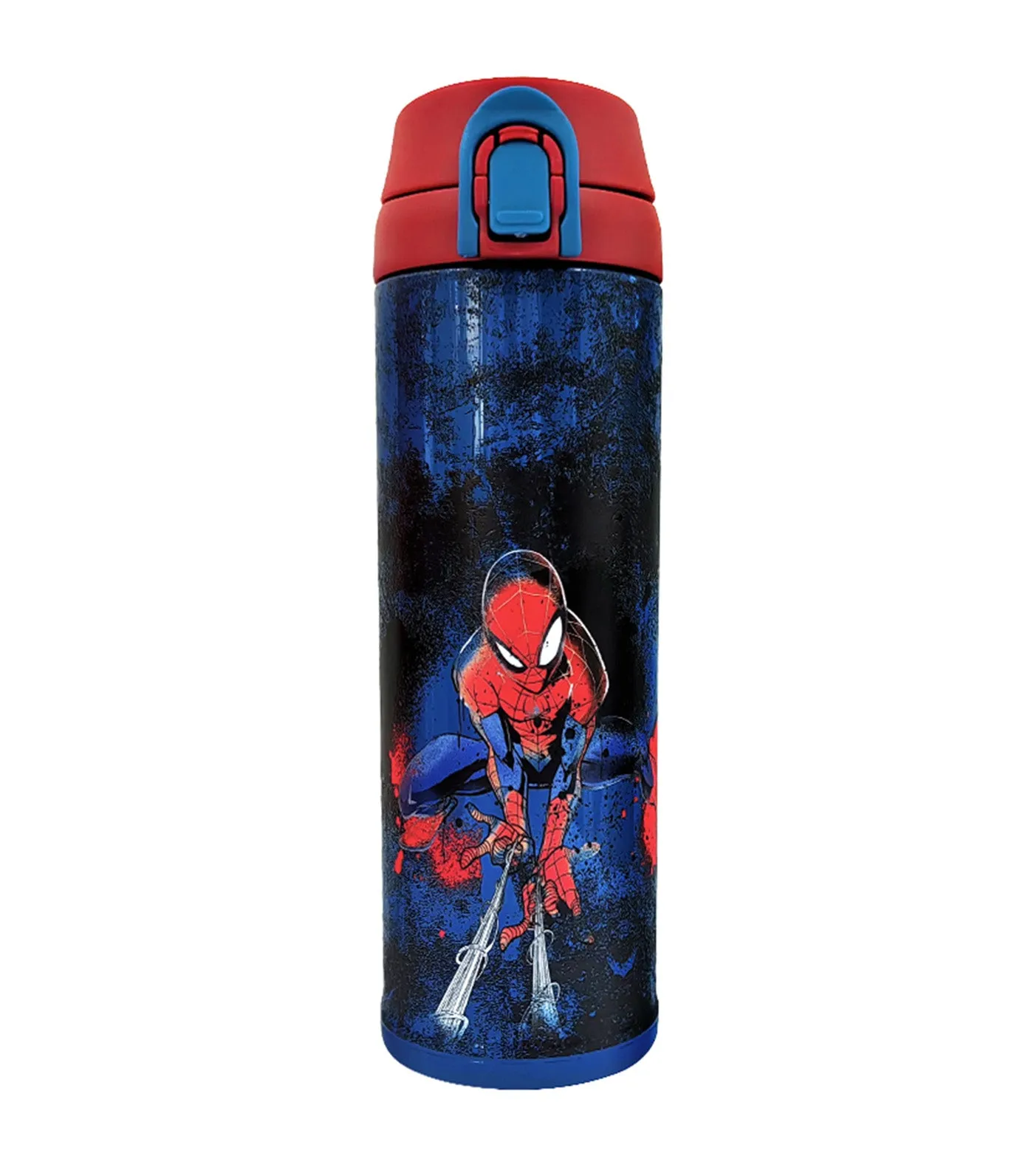 Disney Marvel 480ml Flip Top Insulated Water Bottle - Spider-Man Skate Park DN0206