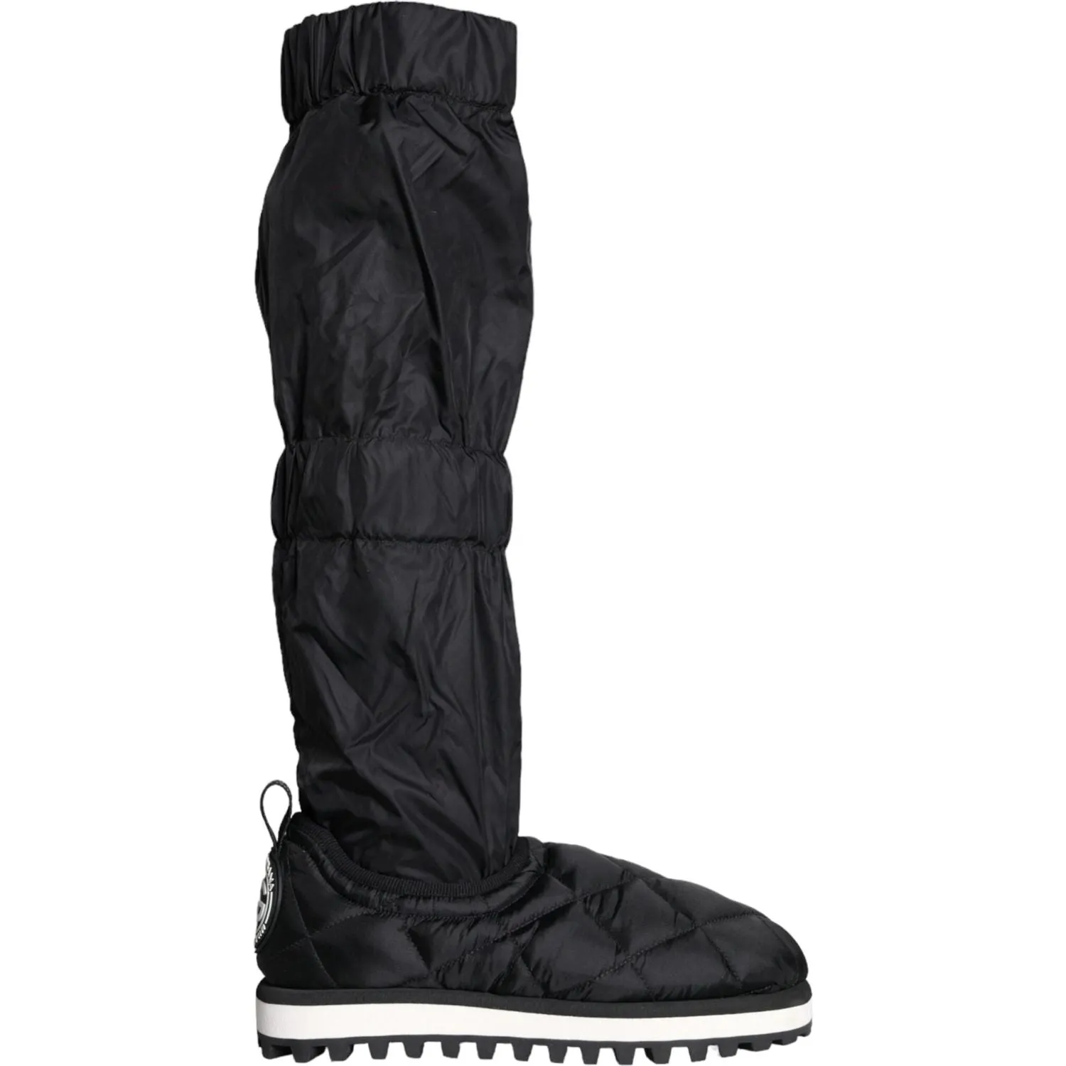 Dolce & Gabbana Black Quilted High Top Boots Sneakers Shoes