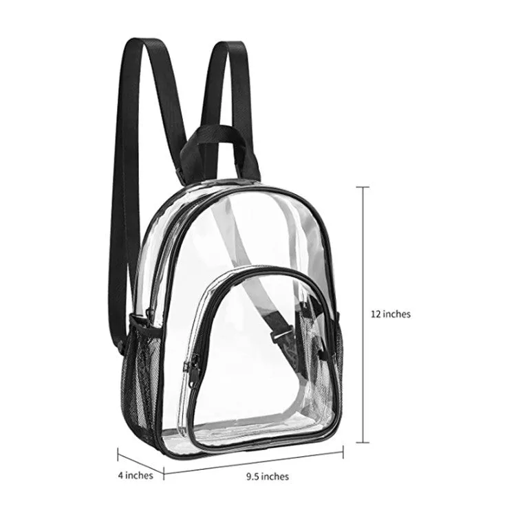 DUNNMALL In Stock  New Men's and Women's Mini Backpack Outdoor Fashion Sports PVC Transparent Small Bookbag Printable