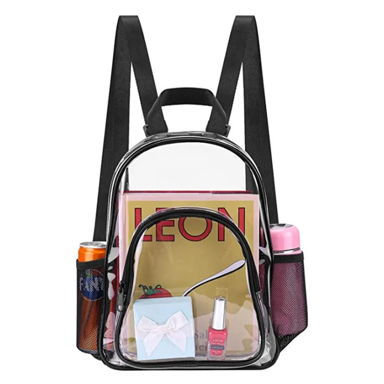 DUNNMALL In Stock  New Men's and Women's Mini Backpack Outdoor Fashion Sports PVC Transparent Small Bookbag Printable