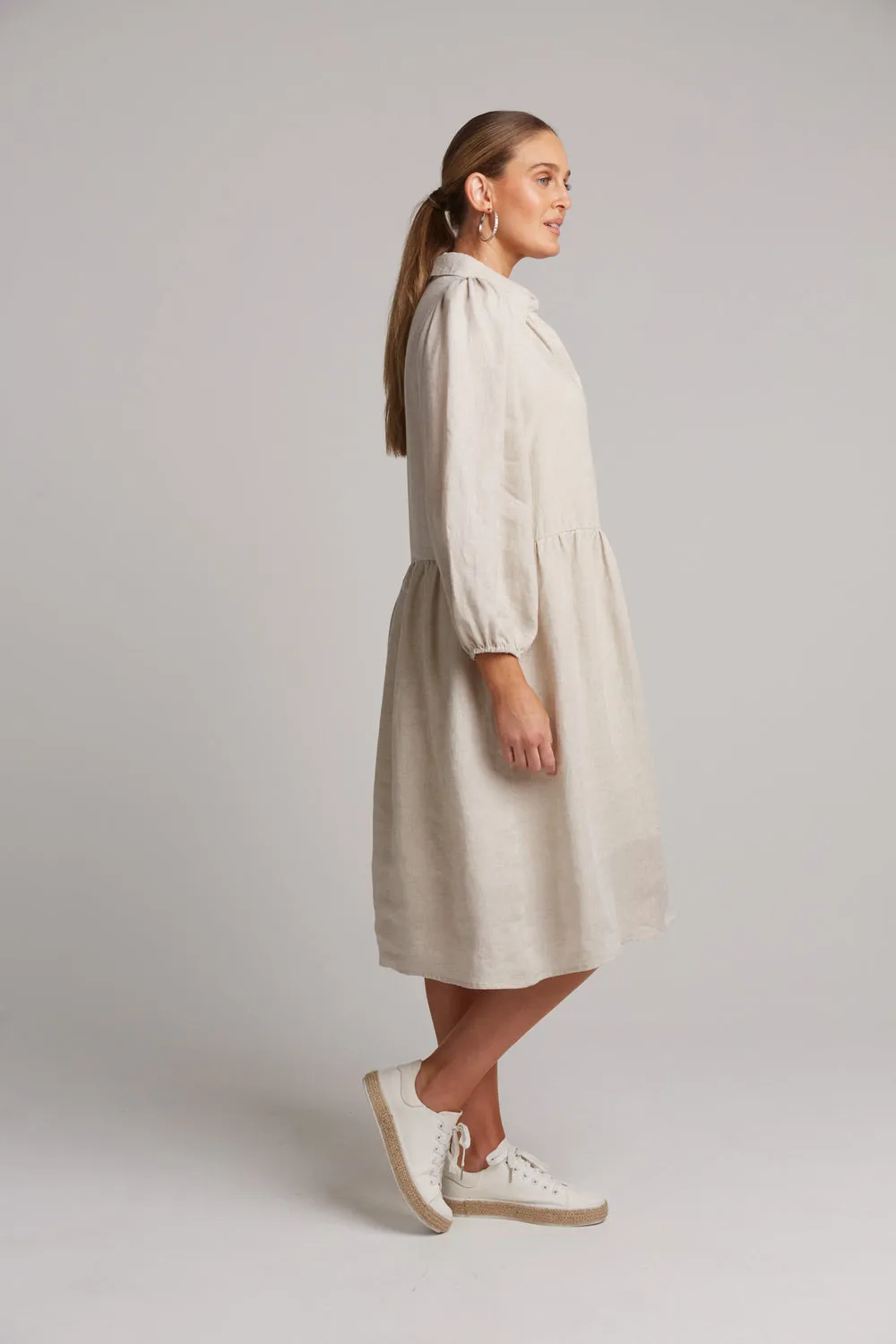 eb&ive - Studio Midi Shirt Dress - Tusk