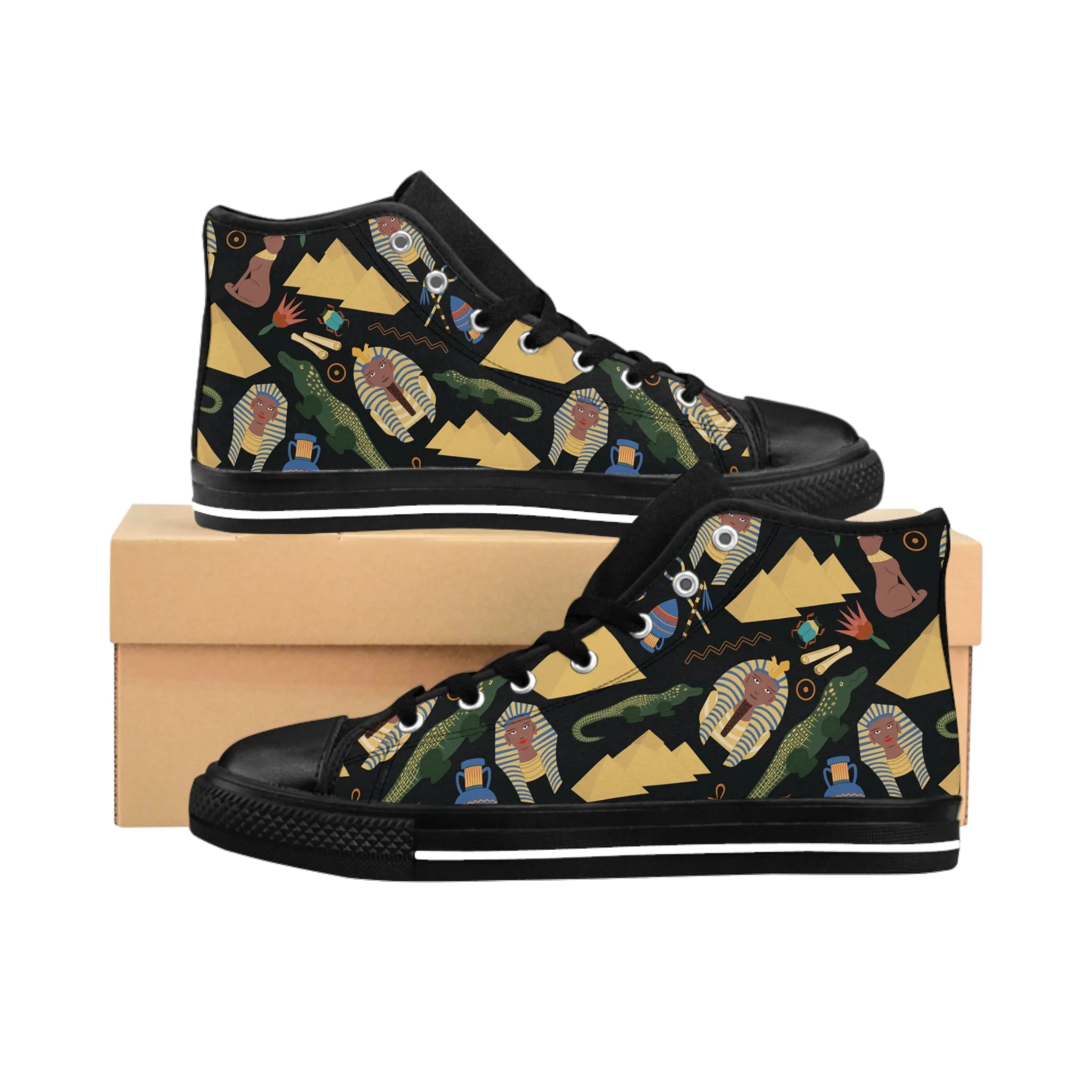 Egyptian Theme Women's Classic Sneakers