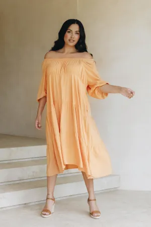 Elfie Ruffle Dress | Citrus | FINAL SALE