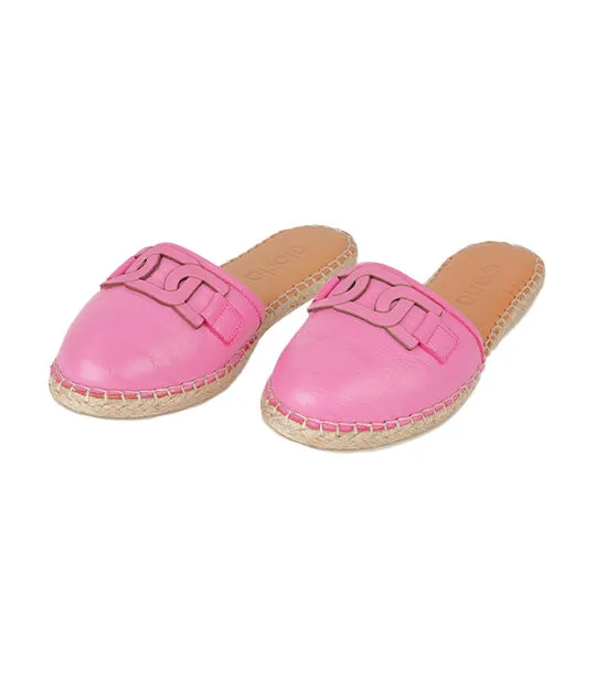 Espadrille Mules Fuschia