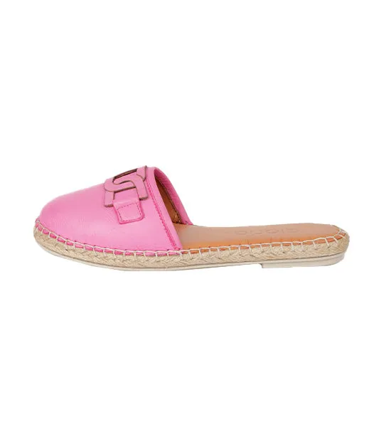 Espadrille Mules Fuschia