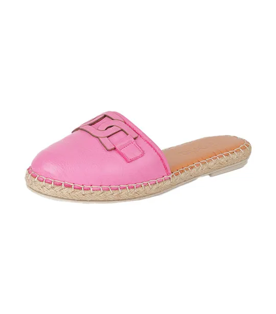 Espadrille Mules Fuschia