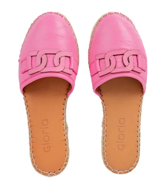 Espadrille Mules Fuschia