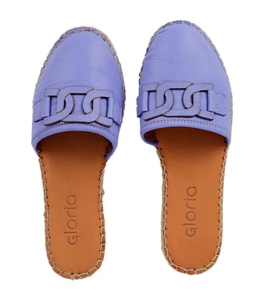 Espadrille Mules Violet Storm