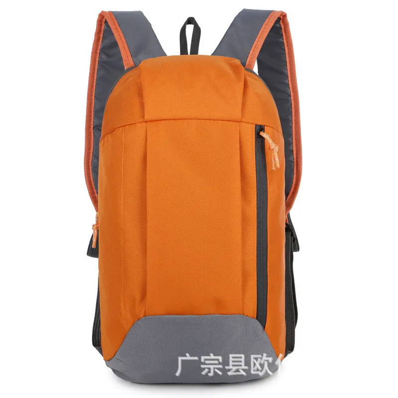 Factory Direct Sales Outdoor Sports Backpack Men and Women Leisure Travel Backpack Lightweight Gift Can Make Logo Outdoor Bag