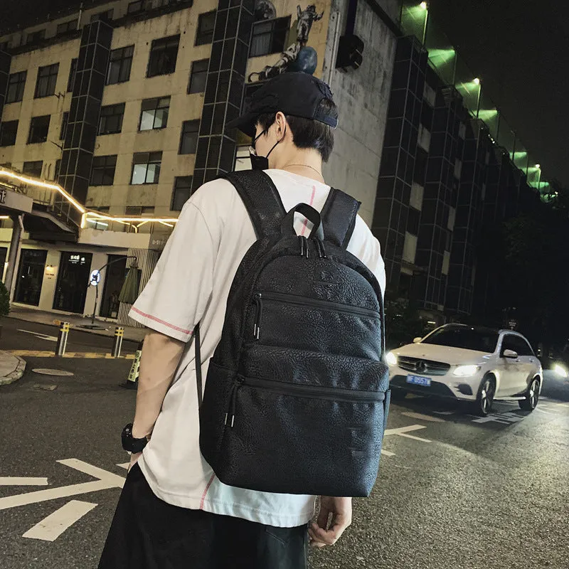 Factory Wholesale Crack Backpack Street Trendy Outdoor Sports and Leisure Backpack Computer Bag Student Schoolbag Fashion