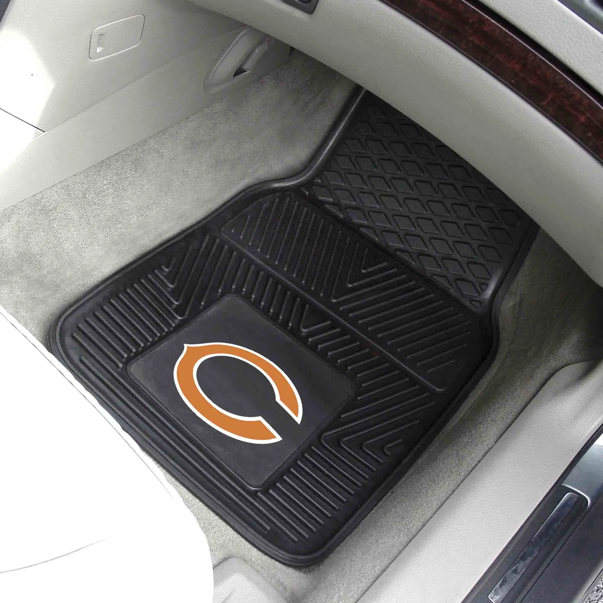 Fanmats Chicago Bears Heavy Duty Car Mat Set - 2 Pieces