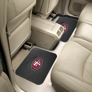 Fanmats San Francisco 49ers Back Seat Car Utility Mats - 2 Piece Set