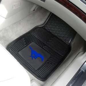 Fanmats SMU Mustangs Heavy Duty Car Mat Set - 2 Pieces, Blue Mustang