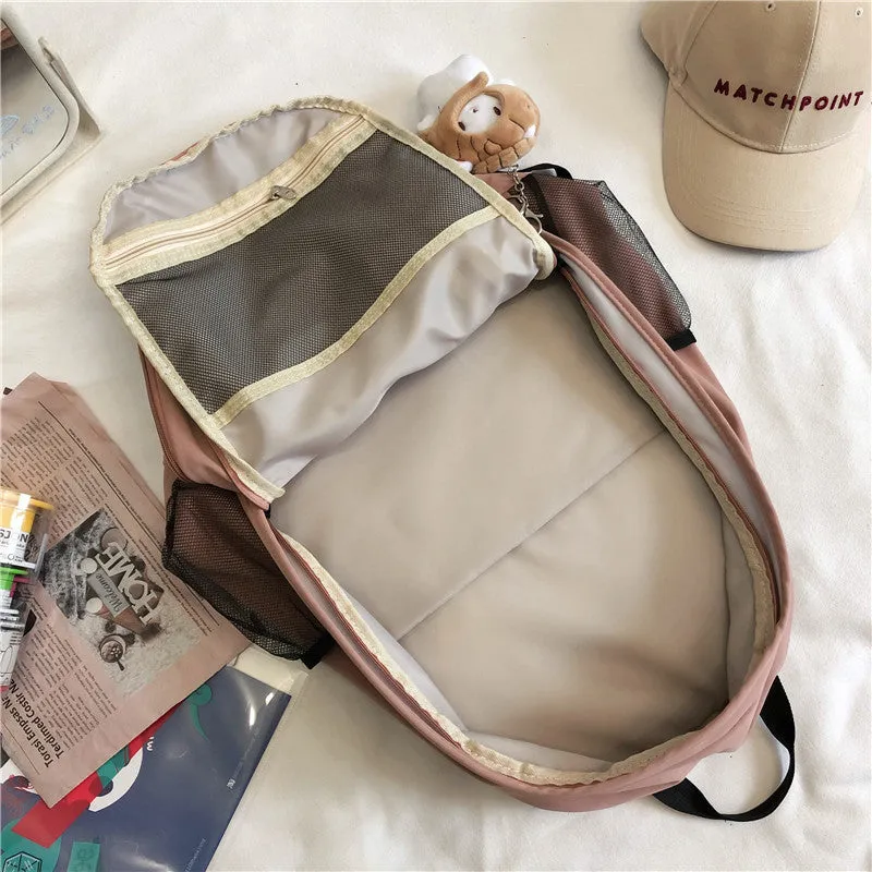 Fashion Brand Canvas Backpack Women's Korean Style New Sports Leisure Men's and Women's Backpacks Fashion Outdoor Travel Backpack