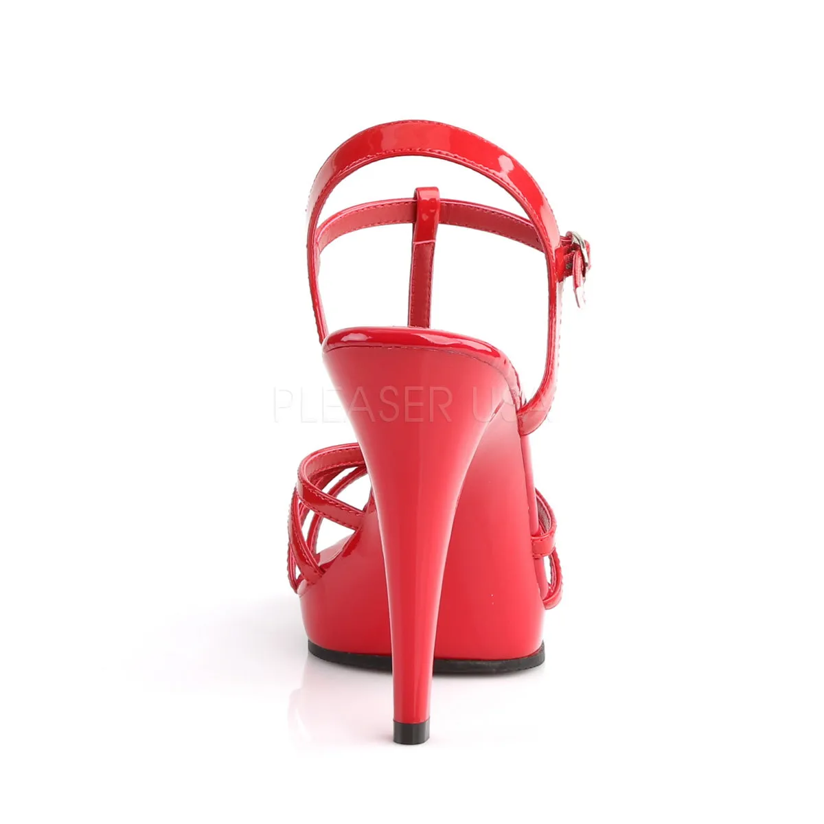 Flair Red Strappy Heels