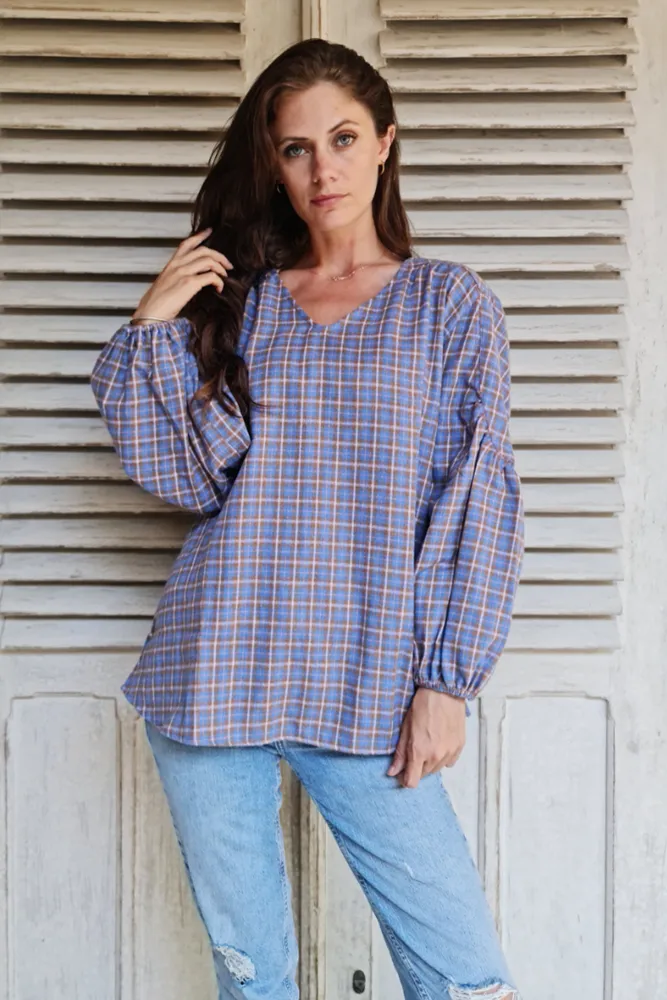 Flannel Peasant Top By Pixi Carnival