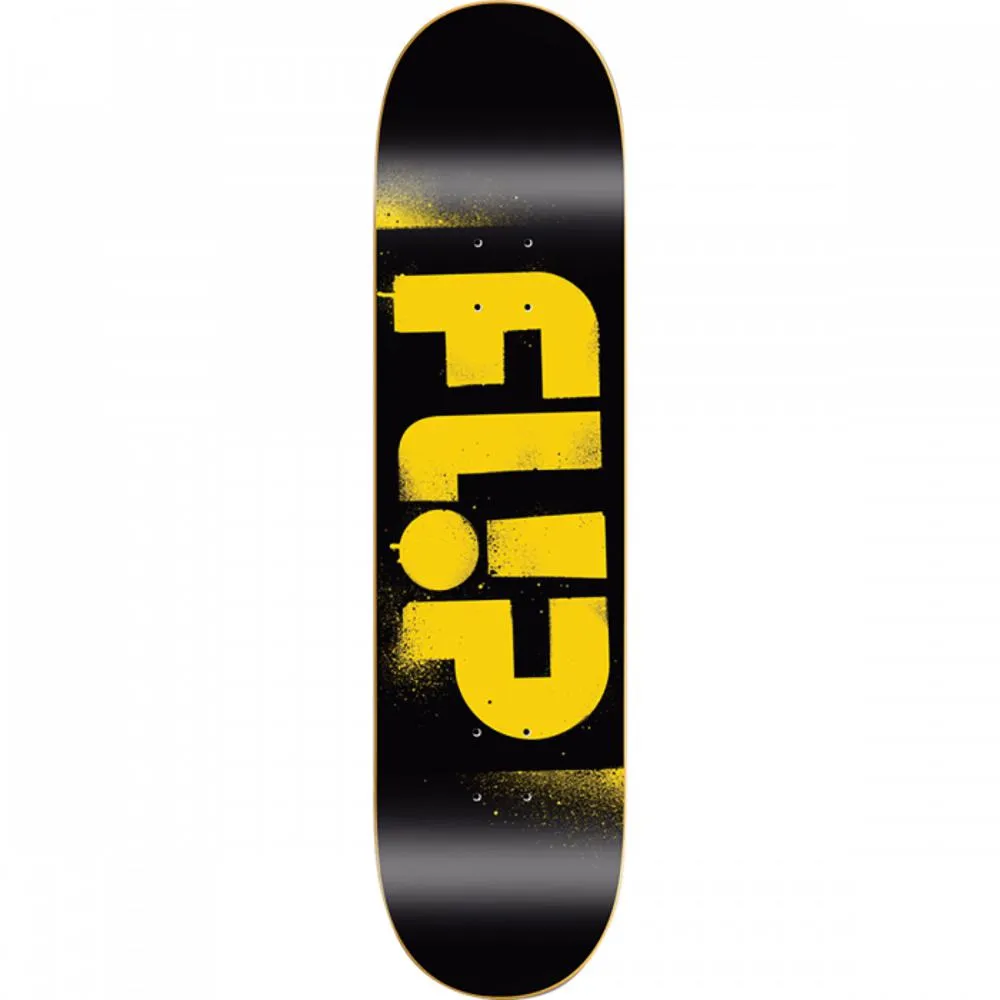 Flip Odyssey Stencil 8.25" Yellow Skateboard Deck