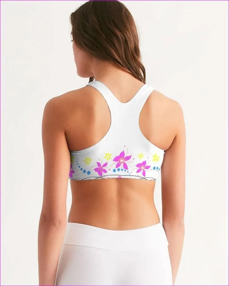 Floral Wear Womens Seamless Sports Bra