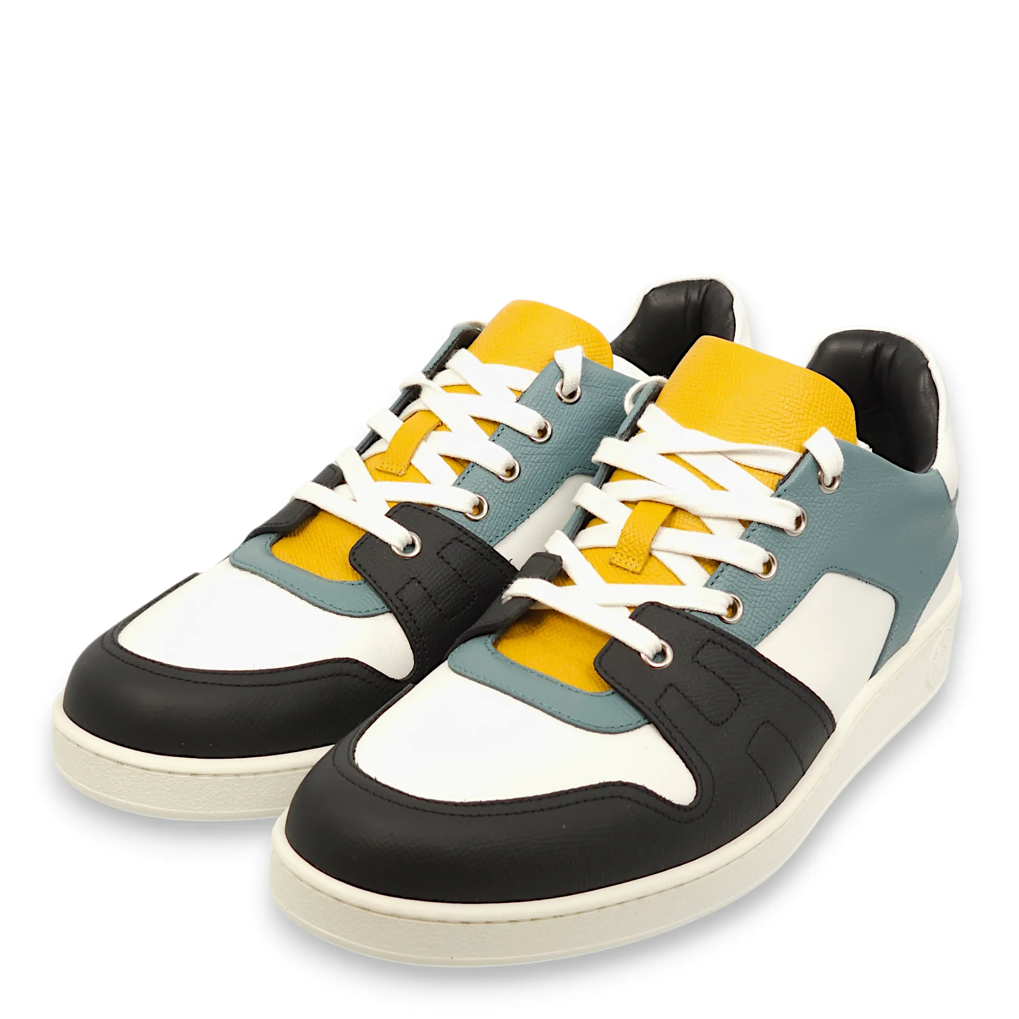 Free 43 Blue/Jaune Sneakers in Calfskin