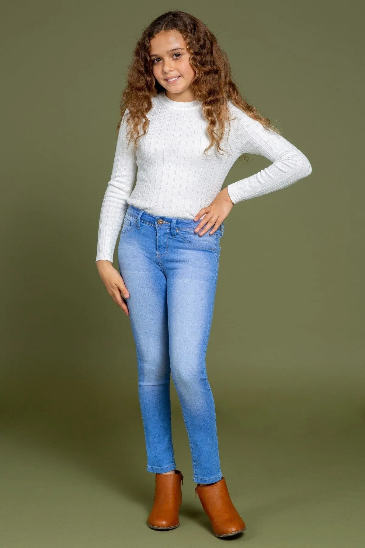 Girls Essential Denim Skinny Jeans