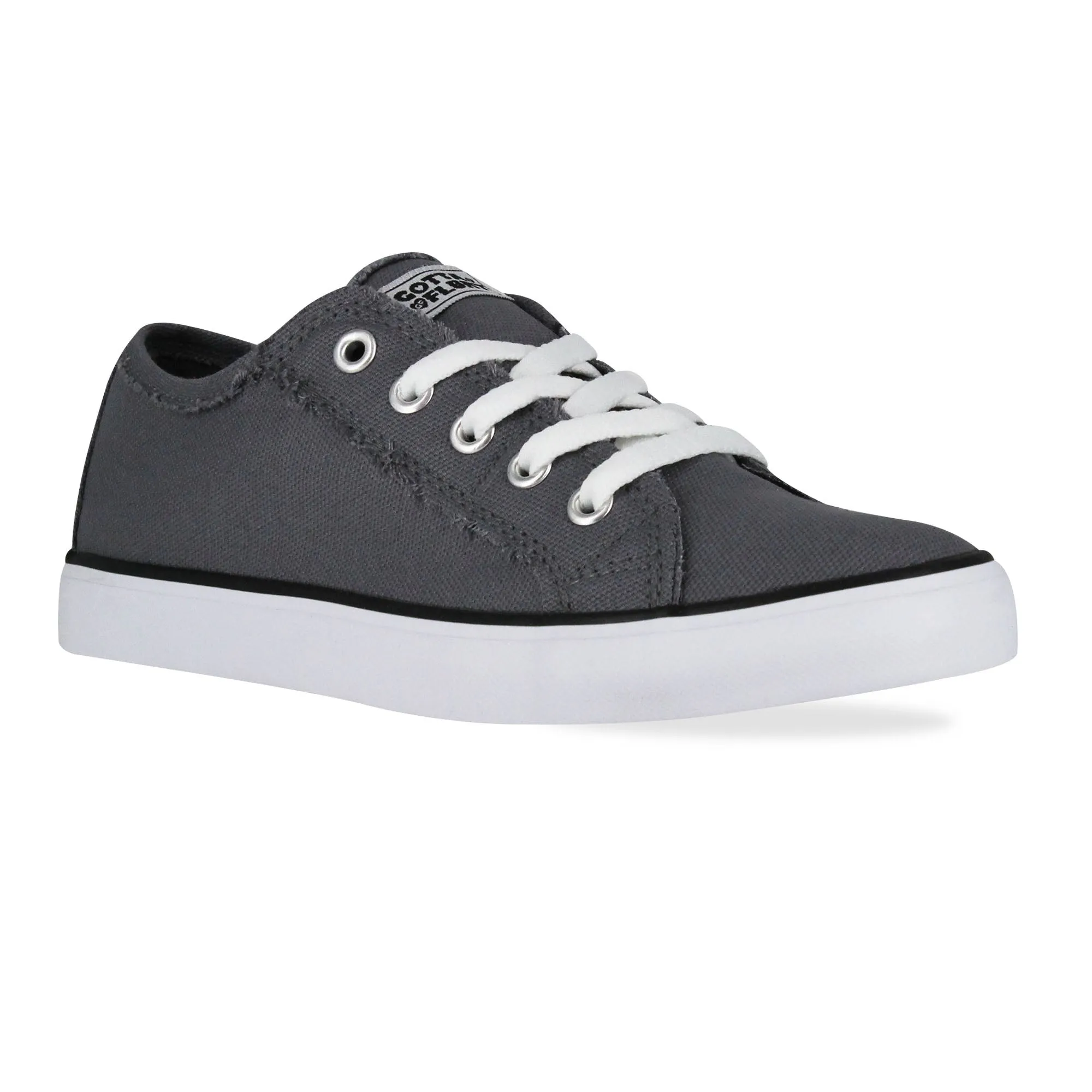 Gotta Flurt Women's Classic II Grey Canvas Low-Top Sneaker