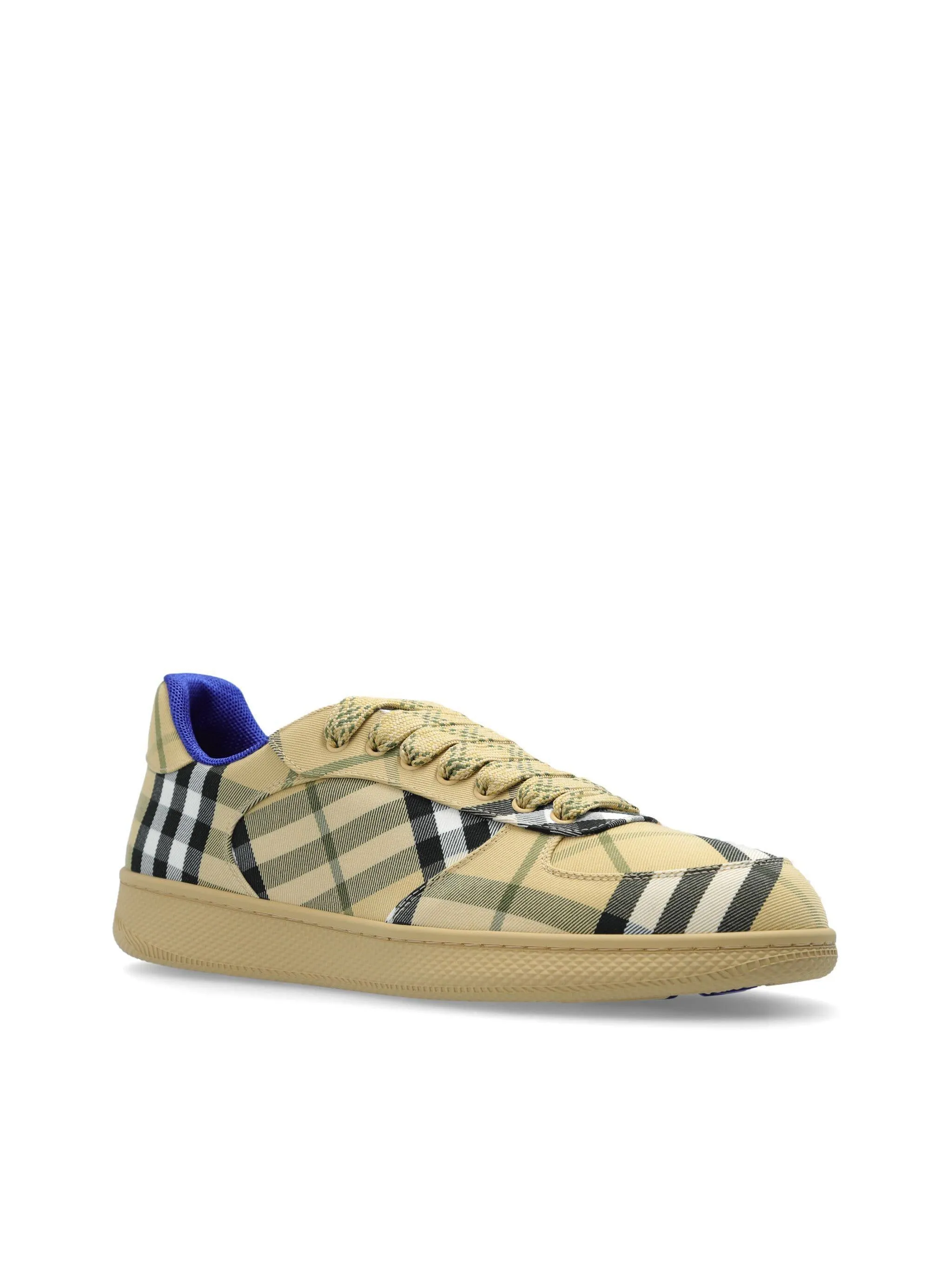 Grain Check Sand Beige Sneakers