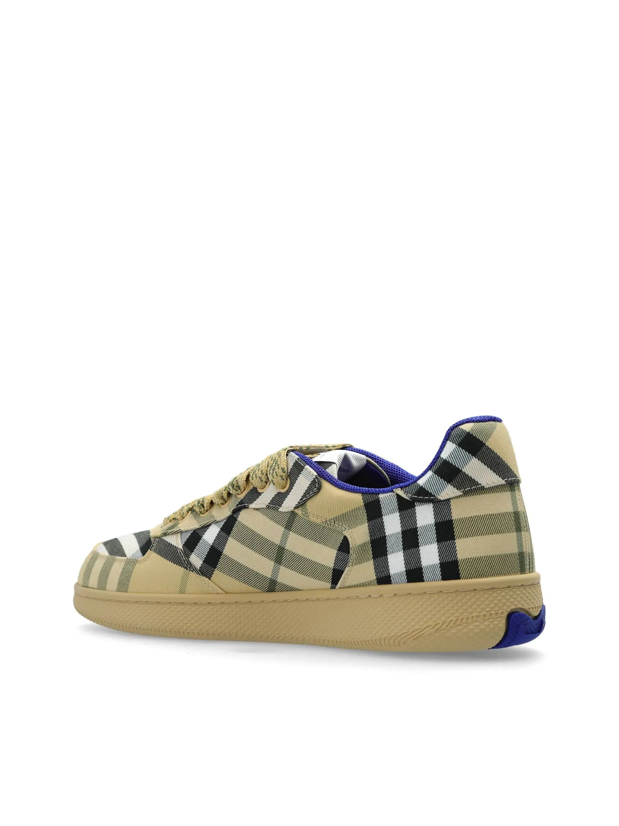 Grain Check Sand Beige Sneakers