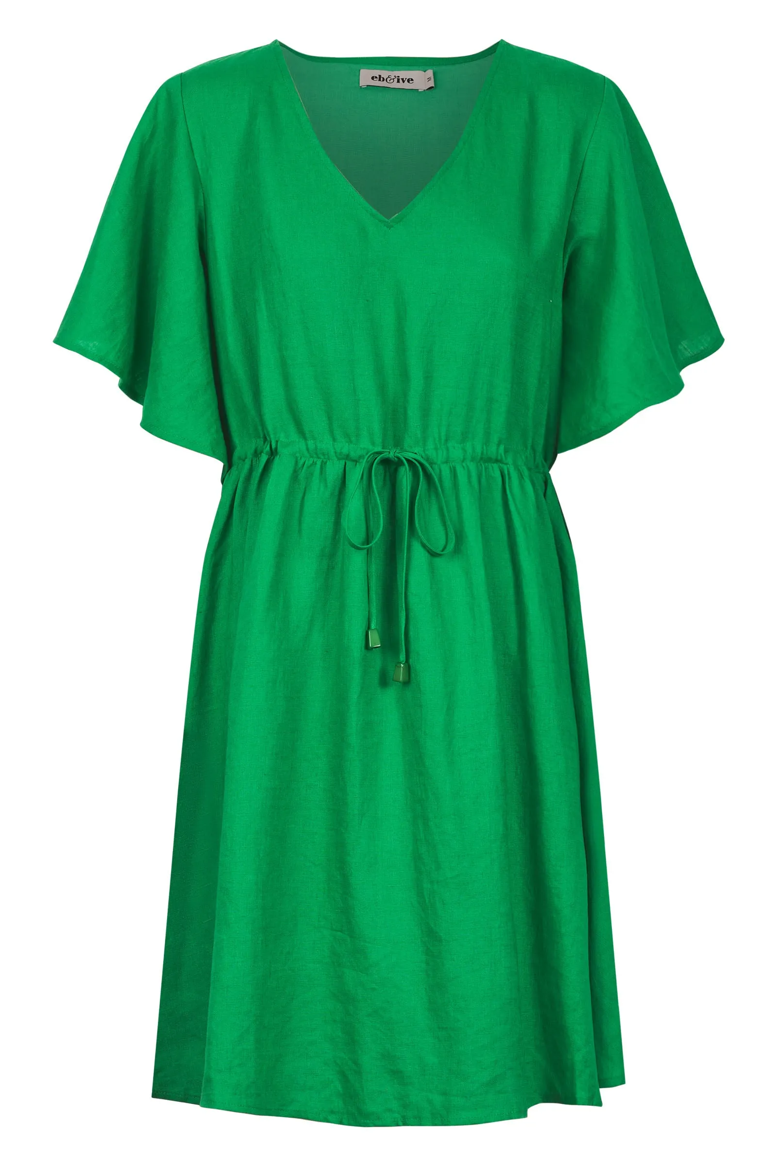 Halcyon Tie Dress - Emerald