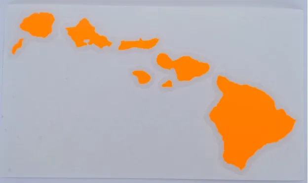  Hawaiian Island Chain 12" Diecut Sticker