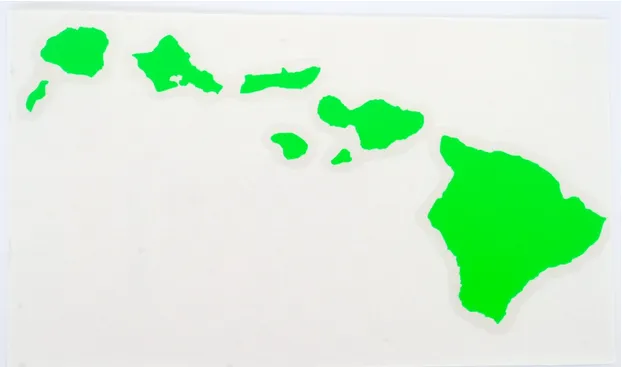  Hawaiian Island Chain 12" Diecut Sticker