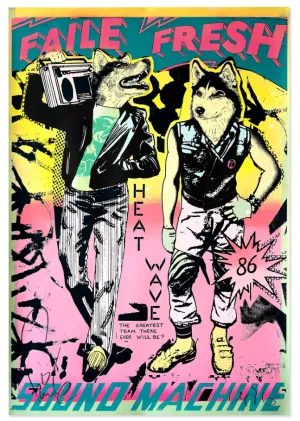 Heat Wave Lemonade HPM Stencil Spray Paint Silkscreen by Faile