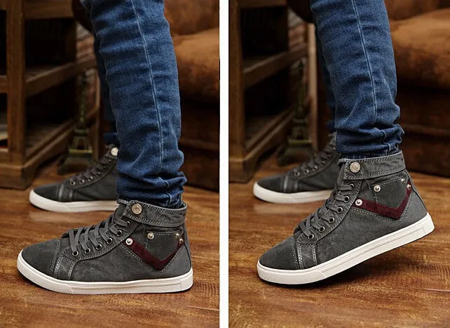 High Quality Denim Canvas Male Shoes