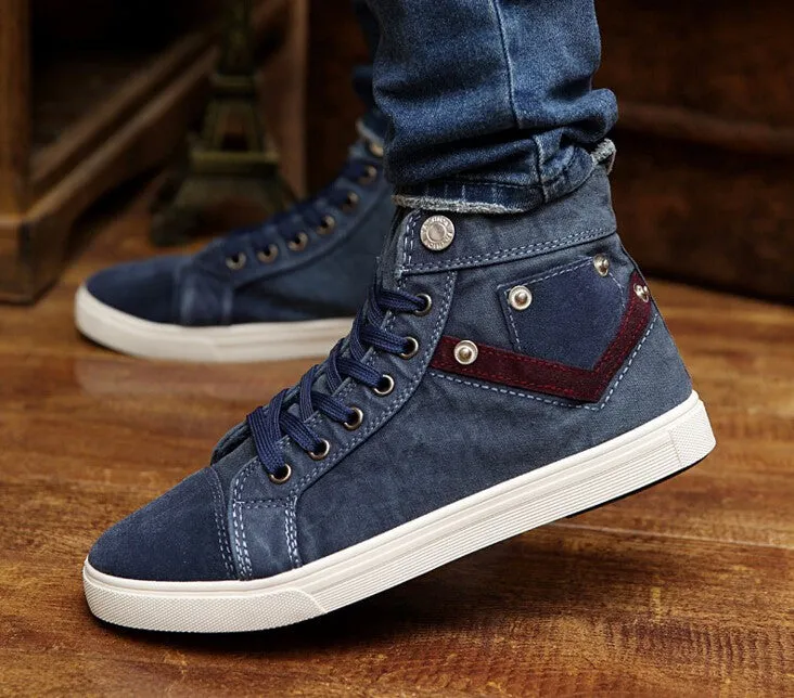 High Quality Denim Canvas Male Shoes