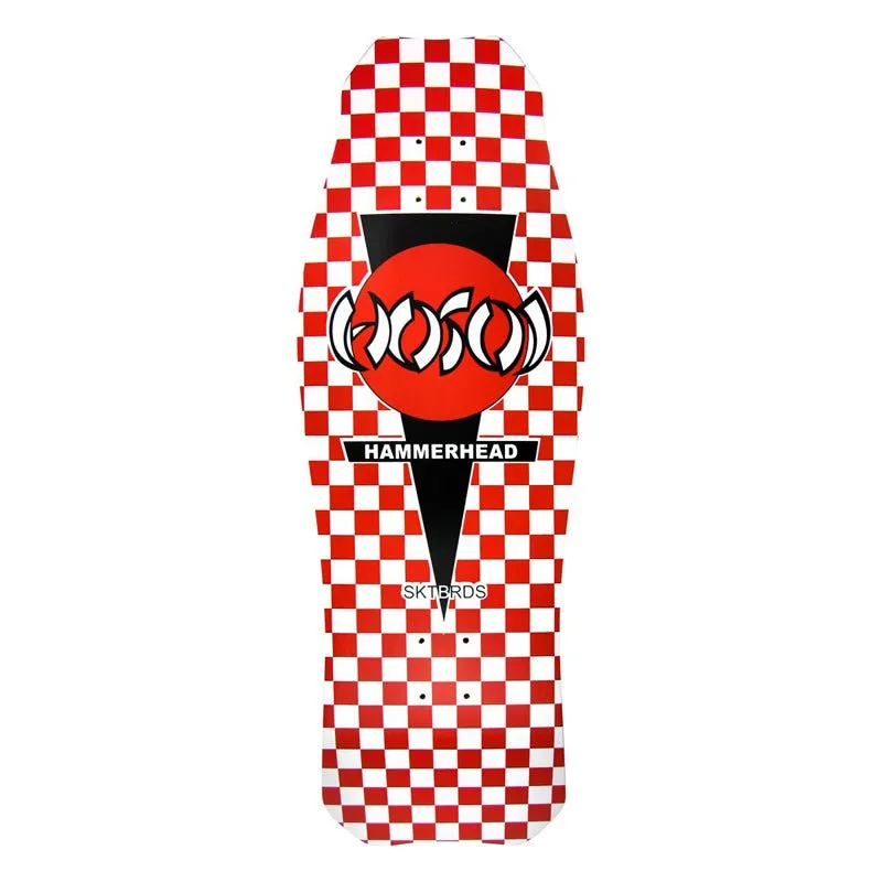 Hosoi 10.5" x 31" O.G. Hammerhead Checkerboard Red Skateboard Deck