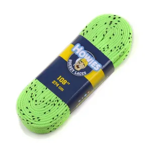 Howies Neon Green Cloth Hockey Skate Laces