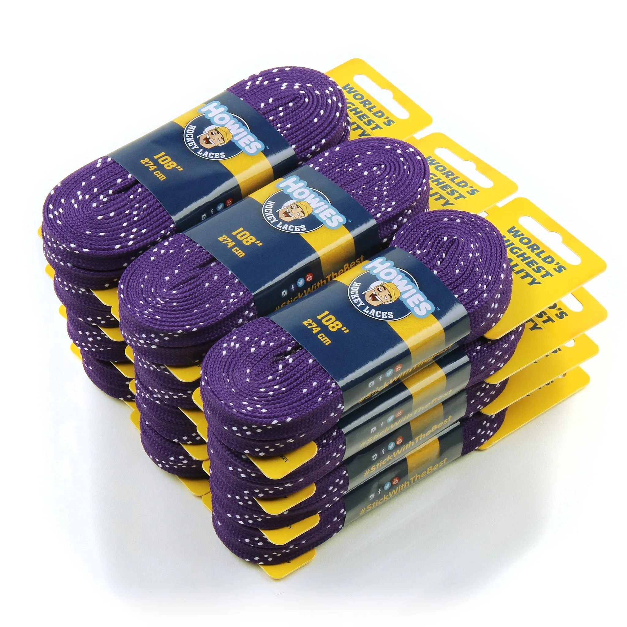 Howies Purple Cloth Hockey Skate Laces