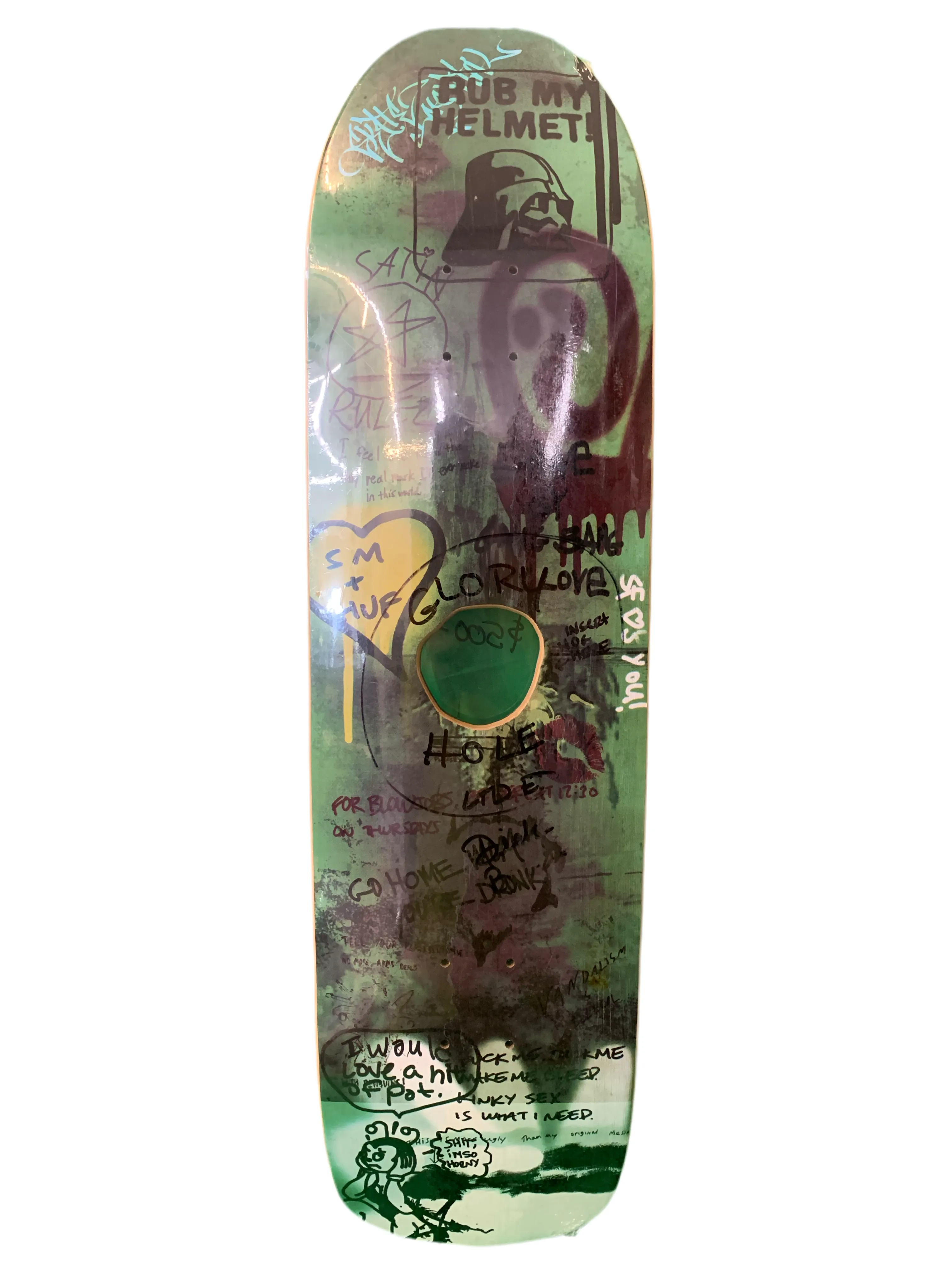 HUF x Skate Mental Glory Hole Cruiser 8.5" Classic Skateboard Deck