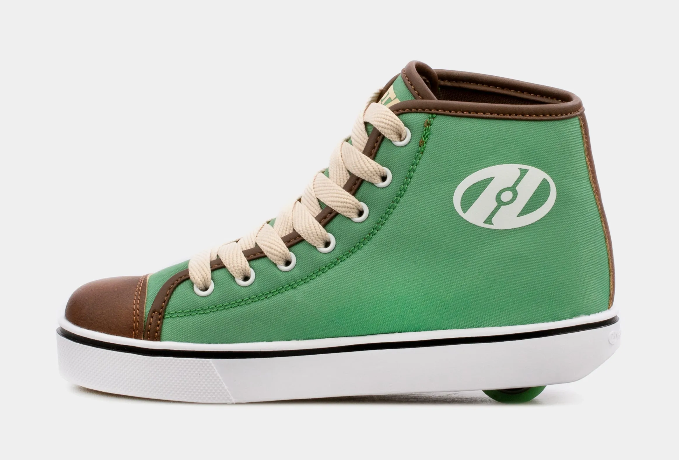 Hustle Mandalorian High Top Grade School Skate Shoes (Green)