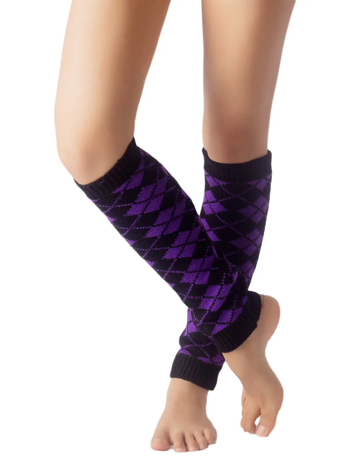 iB-iP Women's Leg Warmer Ballet Dancer Aerobics Cute Plaid Warm Thermal Costume