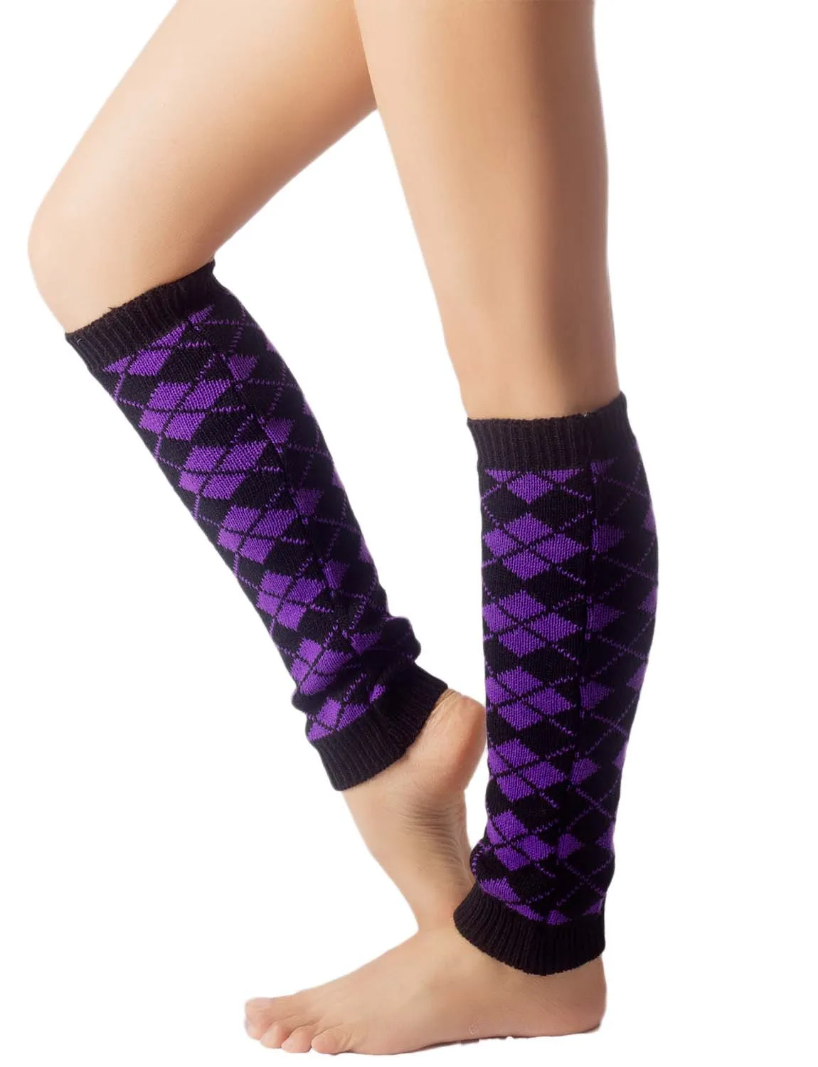 iB-iP Women's Leg Warmer Ballet Dancer Aerobics Cute Plaid Warm Thermal Costume