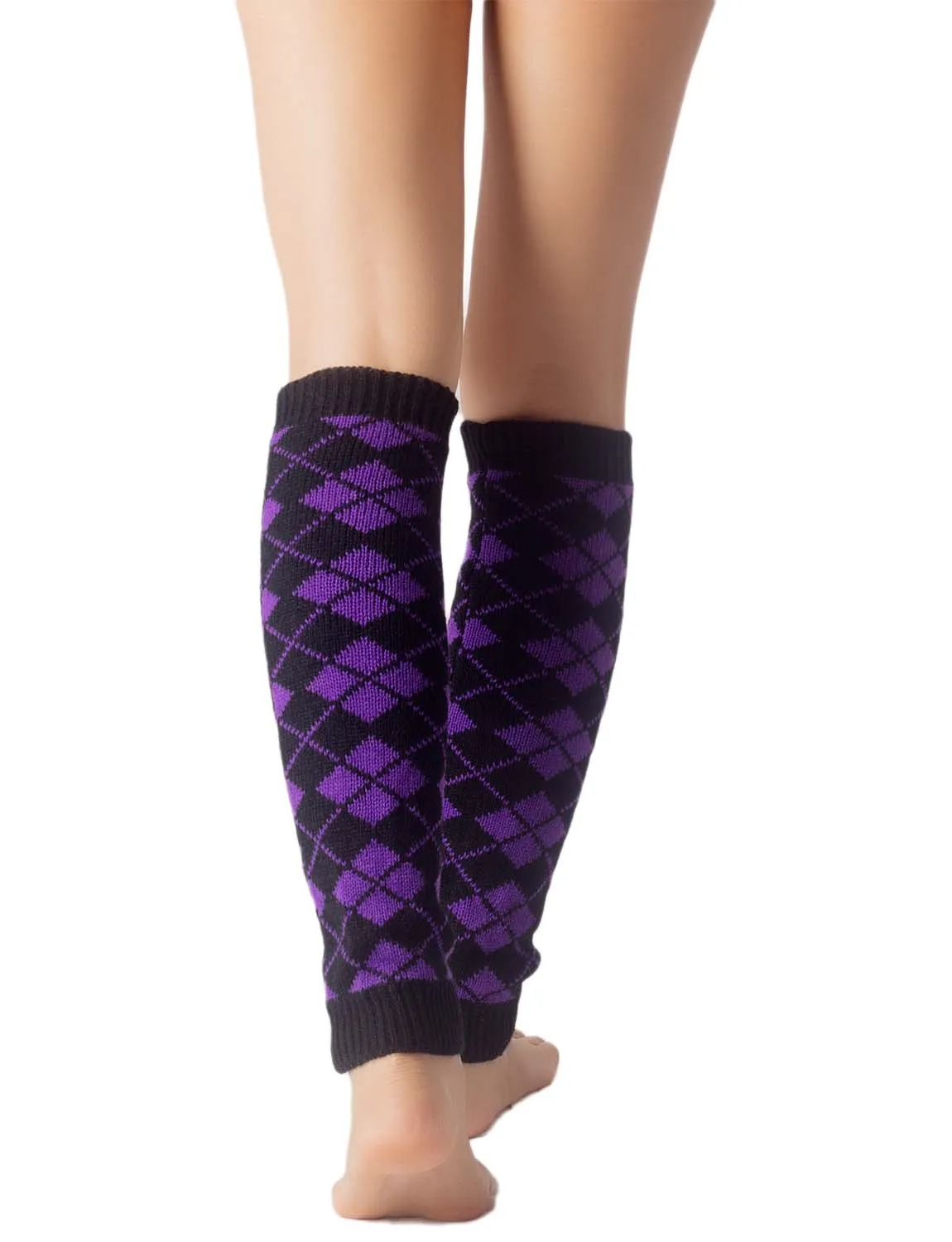 iB-iP Women's Leg Warmer Ballet Dancer Aerobics Cute Plaid Warm Thermal Costume