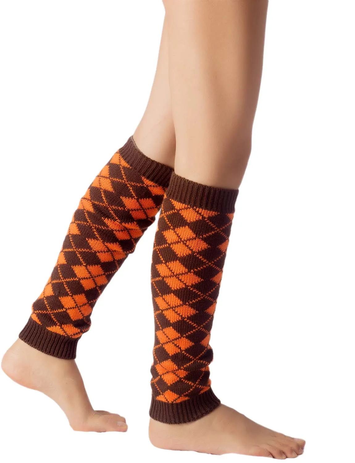 iB-iP Women's Leg Warmer Ballet Dancer Aerobics Cute Plaid Warm Thermal Costume