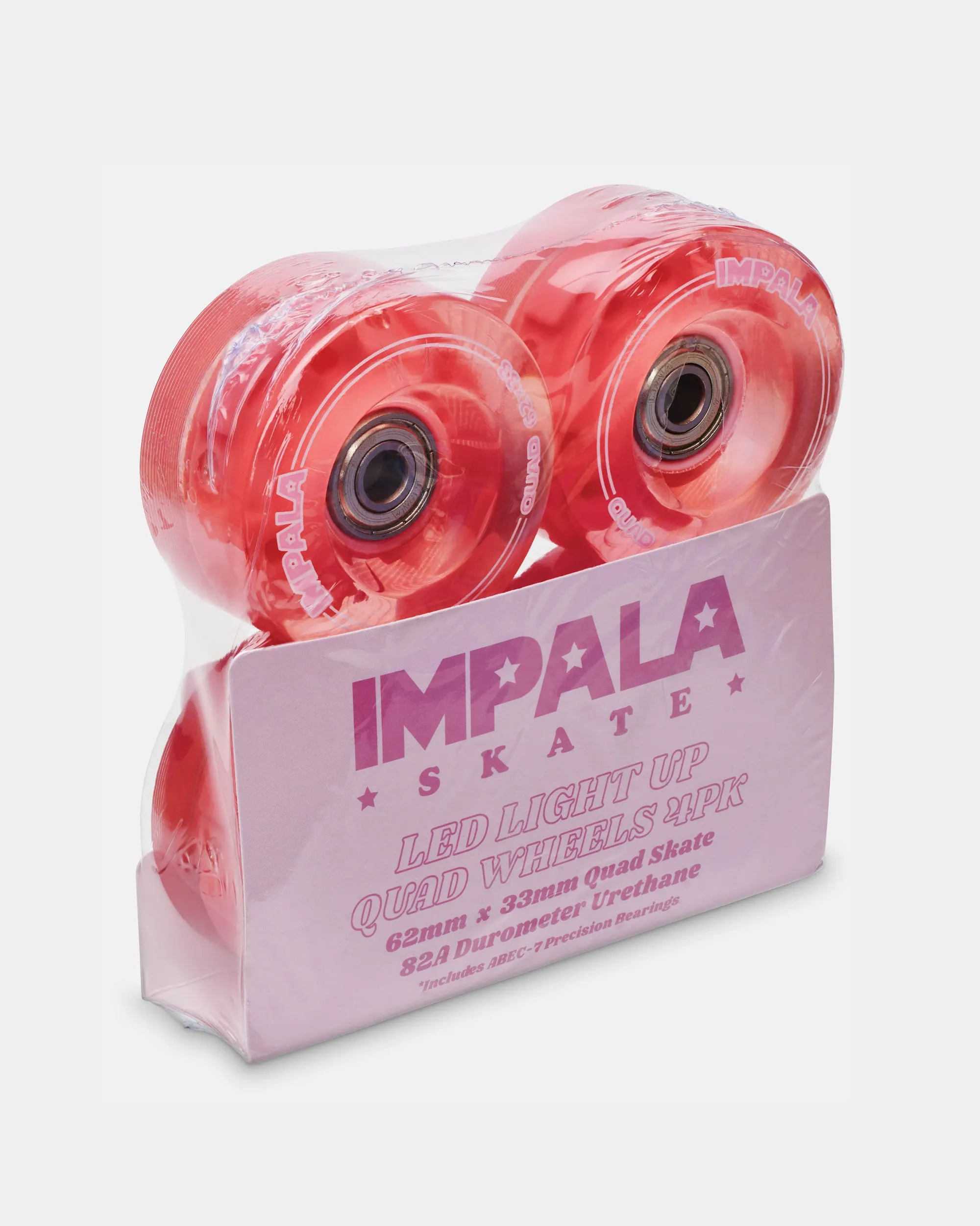 Impala Light Up Quad Wheel 4pk - Pink